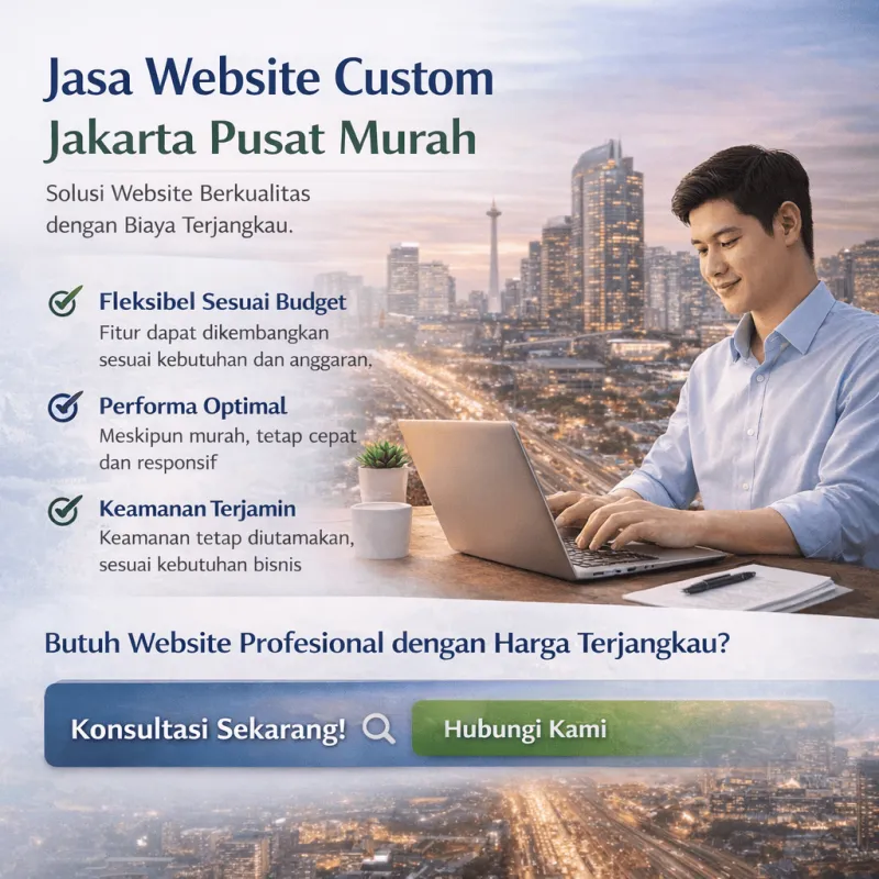 Jasa Website Custom Jakarta Pusat Murah